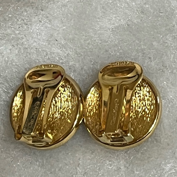 Christian Dior Vintage Crystal Clip On Earrings - Picture 4 of 9
